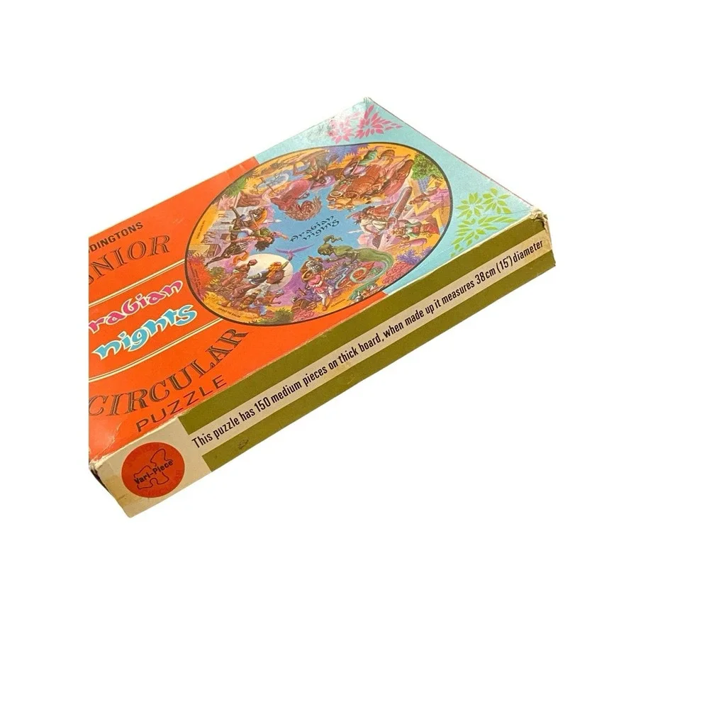 Vintage 1971 Waddingtons Junior Arabian Nights Circular Puzzle 150 Pc